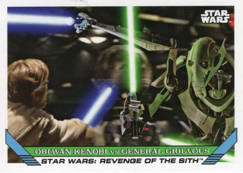 Star Wars Throwback Thursday 2023 Card #79 Obi-Wan Kenobi vs General Grievous - Non-Sports Card Single