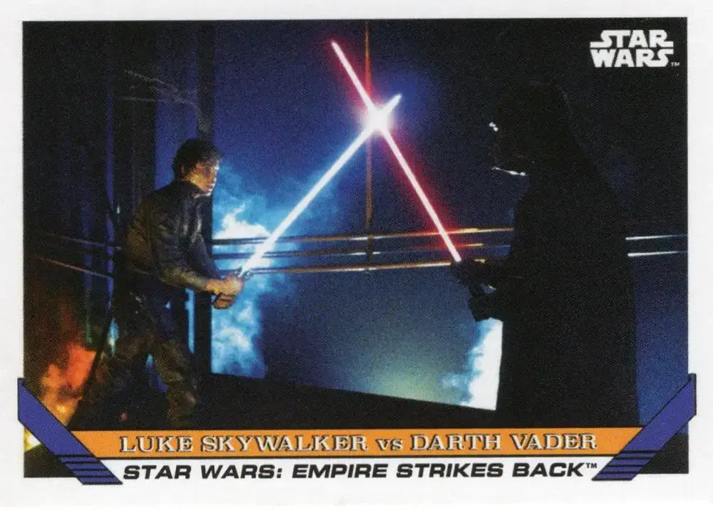 Star Wars Throwback Thursday 2023 Card #80 Luke Skywalker vs Darth Vader - Non-Sports Card Single