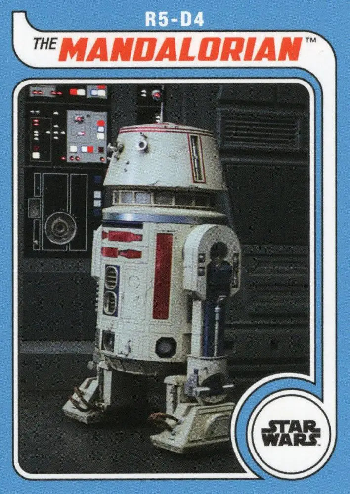 R5-D4 droid from Star Wars on Topps Hockey trading card #91, Throwback Thursday 2023