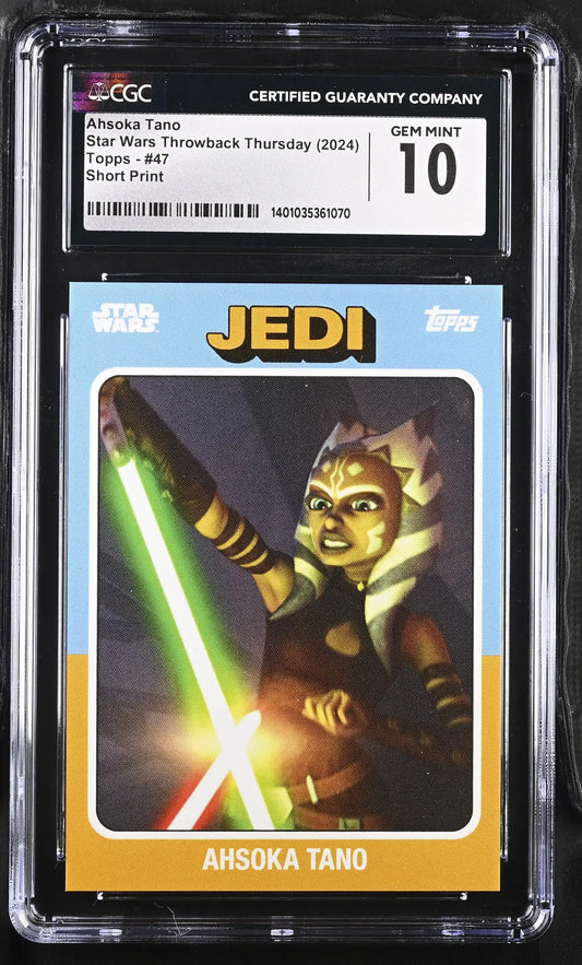 Graded Ahsoka Tano trading card from Star Wars Throwback Thursday image variation