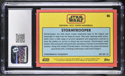 Graded Star Wars trading card featuring Stormtrooper Silver 1/5 CGC 9.5 Mint+