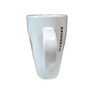 Starbucks White with a Black Mermaid Logo Tall Coffee Tea Mug 18oz 2014 - General Merchandise