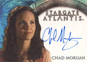 Autograph card of Chad Morgan as Teer from Stargate Atlantis trading cards