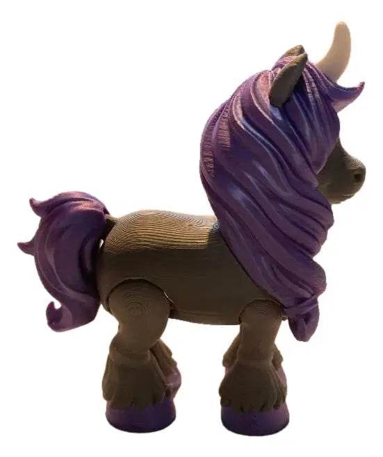 Starlight Wish Unicorn Moonshadow Articulated 3D Printed Fantasy Figure Toy - Action Figure & Toy