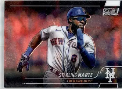 Starling Marte - 2022 Stadium Club Chrome - #90 - Baseball - Baseball Card Single