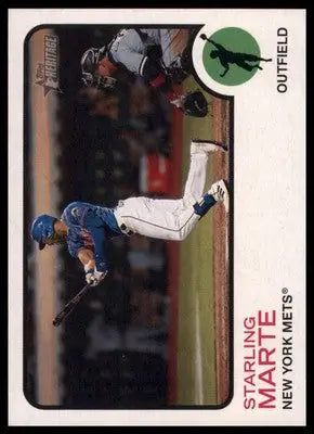 Starling Marte 2022 Topps Heritage #106 New York Mets - Baseball Card Single