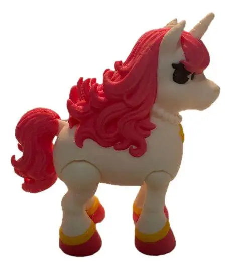 Starluxe Heartmane Unicorn Articulated 3D Printed Pink Fantasy Horse Figure - Collectibles