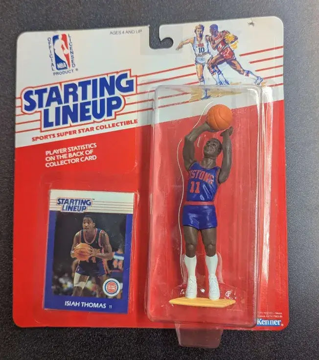 Starting Lineup 1988 Isiah Thomas Detroit Pistons Toy Figure - Action Figure & Toy