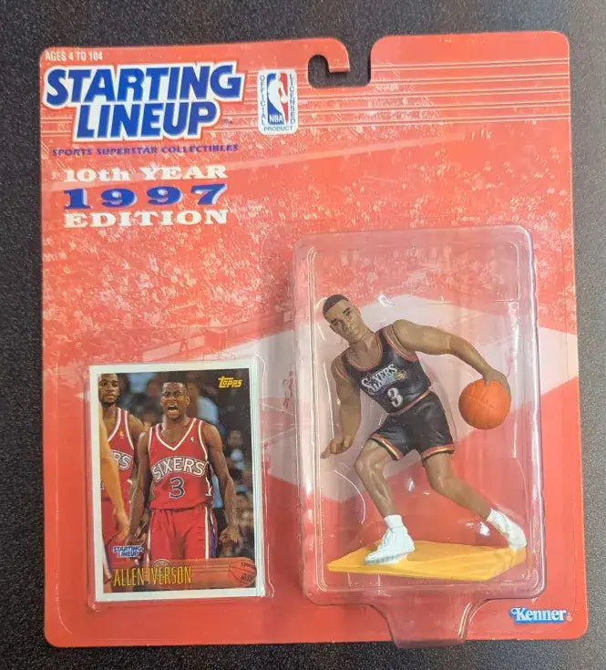 Starting Lineup 1997 Edition Allen Iverson Toy Figure - Action Figure & Toy
