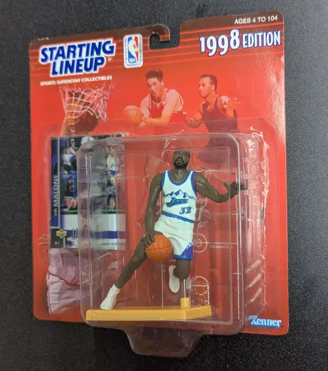 Starting Lineup 1998 Edition Karl Malone Utah Jazz Toy Figure - Action Figure & Toy