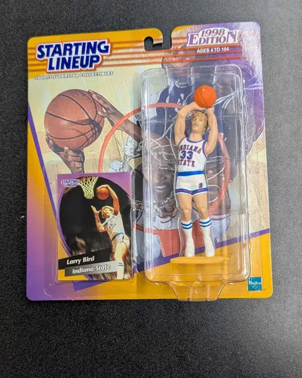 Starting Lineup 1998 Edition Larry Bird Indiana State action figure in original packaging