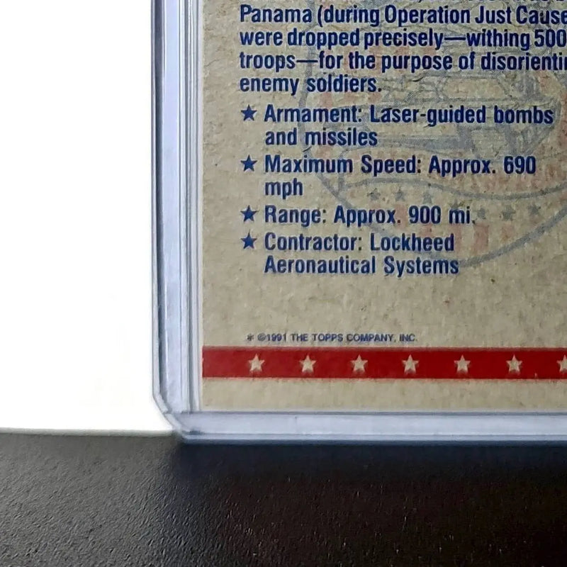 State of the Art Stealth 1991 Topps Desert Storm #20 Card