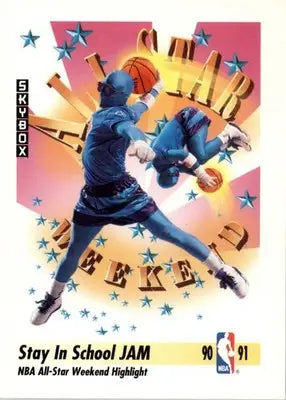 Stay In School Jam - 1991-92 SkyBox - #313 - Basketball - Basketball Card Single
