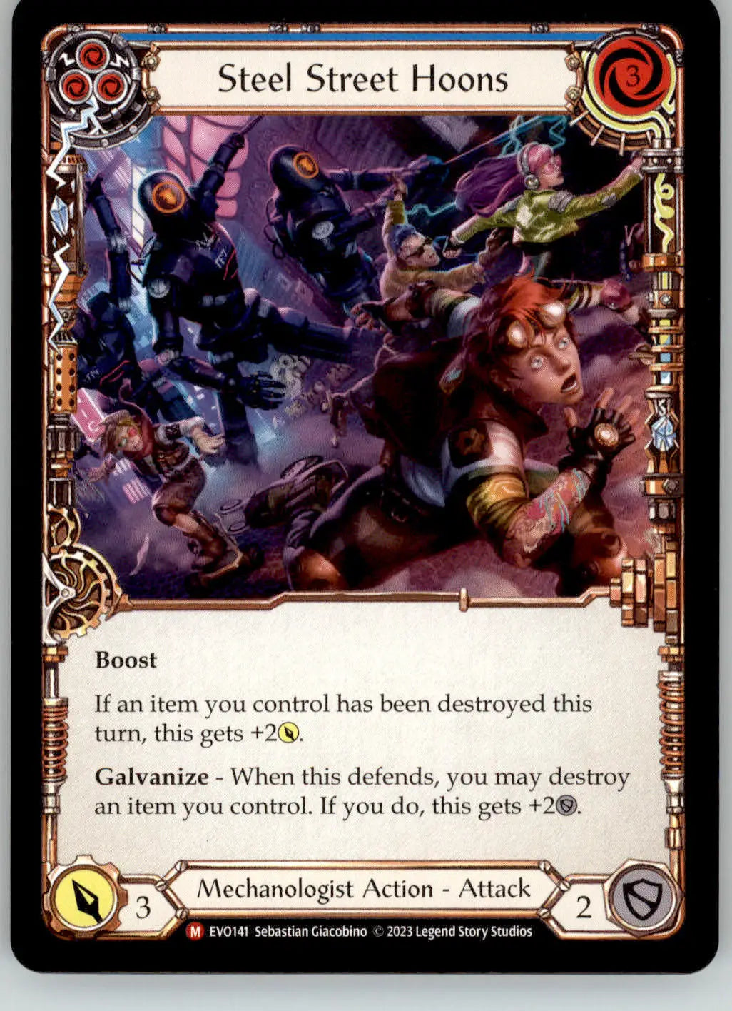 Steel Street Hoons - Bright Lights - EVO141 - NM Flesh and Blood - TCG Card Single