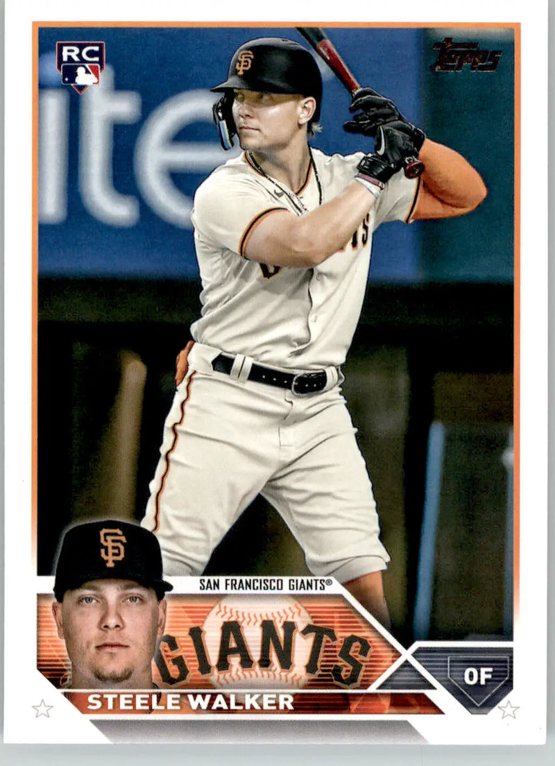 Steele Walker - 2023 Topps - #264 - RC Baseball - Baseball Card Single