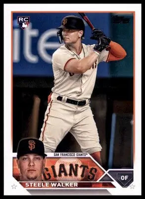 Steele Walker Rookie 2023 Topps #264 San Francisco Giants - Baseball Card Single
