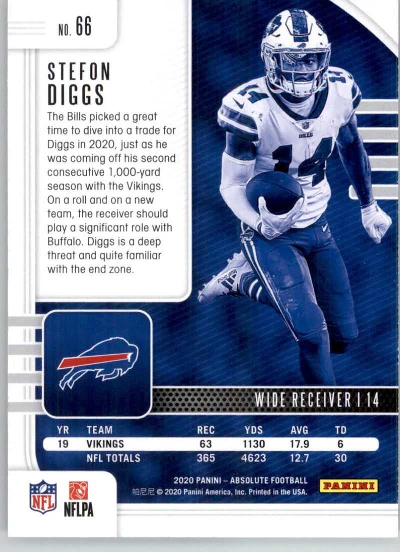 Stefon Diggs - 2020 Panini Absolute - #66 - Retail Football