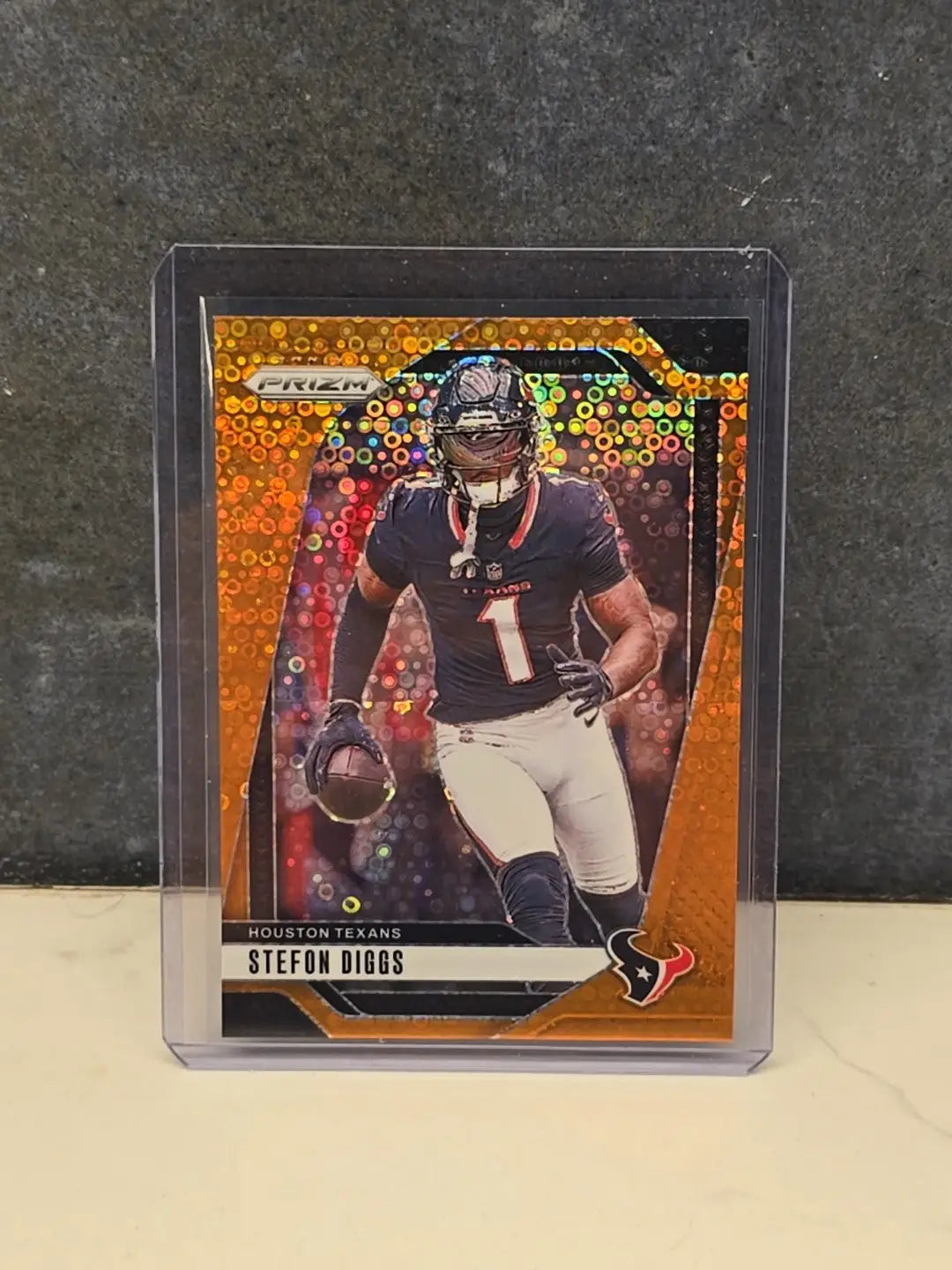 Stefon Diggs Orange Disco Prizm 2024 Panini Prizm Football #114 - Football Card Single