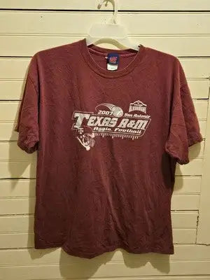 Step Ahead T-Shirt Mens XL Texas A&M Aggie Football 2007 Alamo Bowl Vintage - Apparel