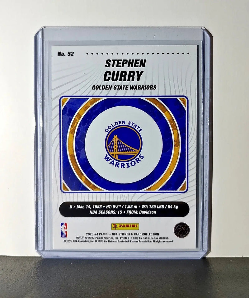 Stephen Curry 2023-24 Panini NBA #52 Sticker Card Golden State Warriors