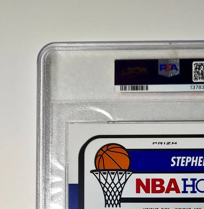 Stephen Curry 2023 Panini Premium Stock NBA Hoops #14 Jumbo Refractor PSA 9 Mint - Basketball Card Single