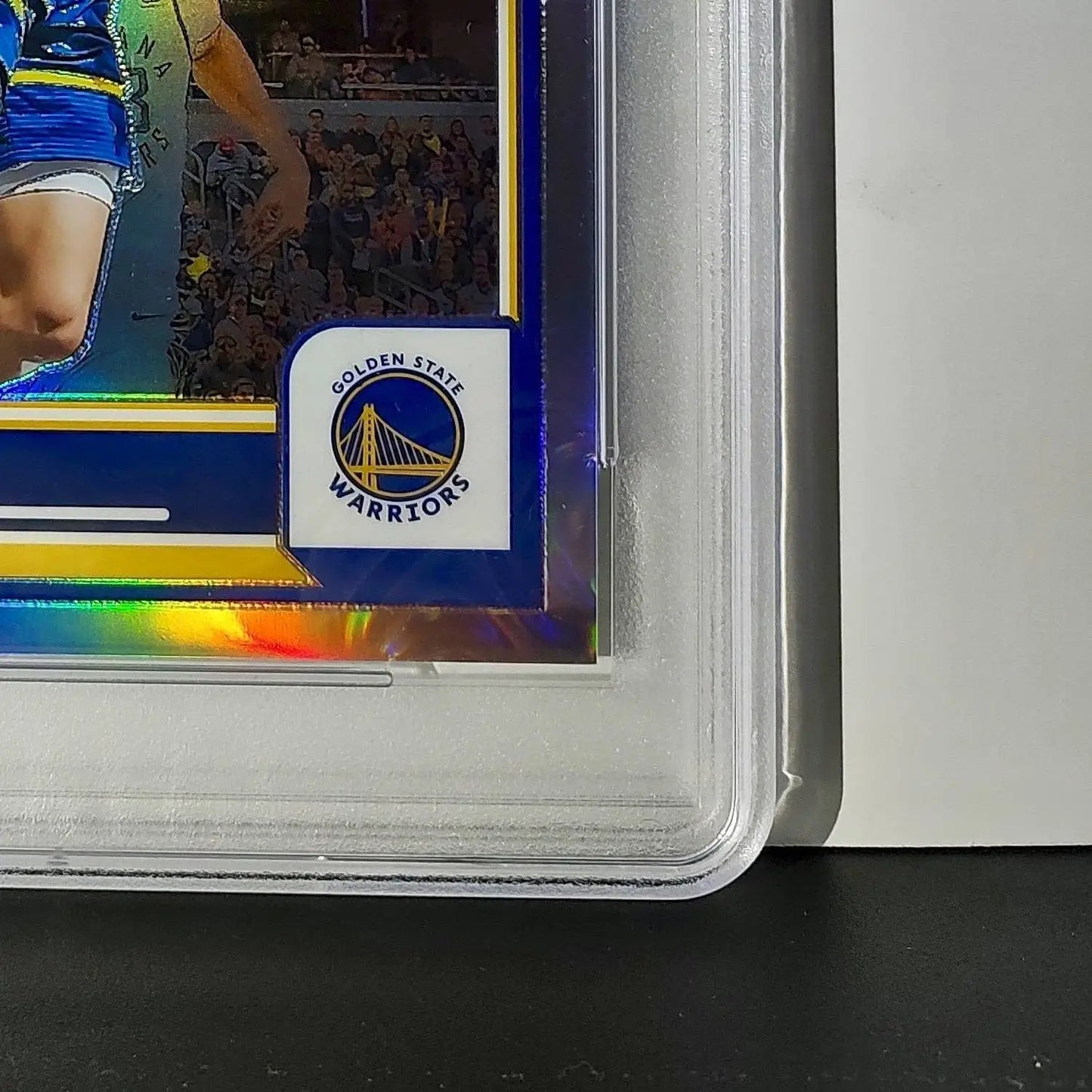 Stephen Curry 2023 Panini Premium Stock NBA Hoops #14 Jumbo Refractor PSA 9 Mint - Basketball Card Single