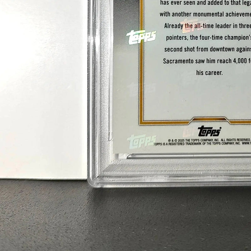 Stephen Curry 2024 Topps Now 4000 Career 3 Pointers #13 PSA 10 Gem Mint - Basketball Card Single