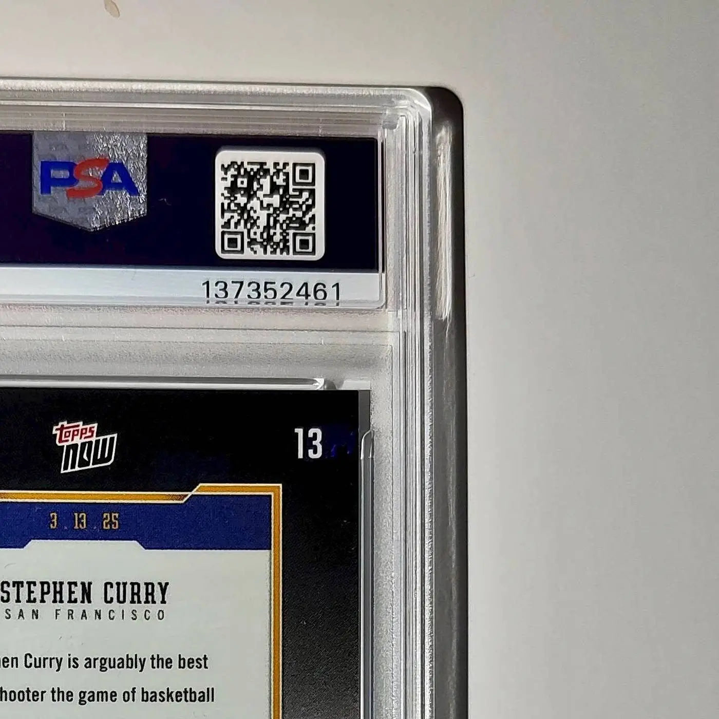 Stephen Curry 2024 Topps Now 4000 Career 3 Pointers #13 PSA 10 Gem Mint - Basketball Card Single