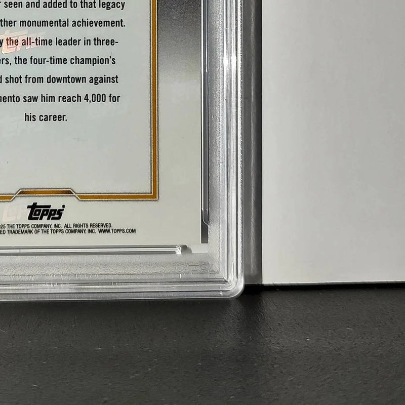 Stephen Curry 2024 Topps Now 4000 Career 3 Pointers #13 PSA 10 Gem Mint - Basketball Card Single