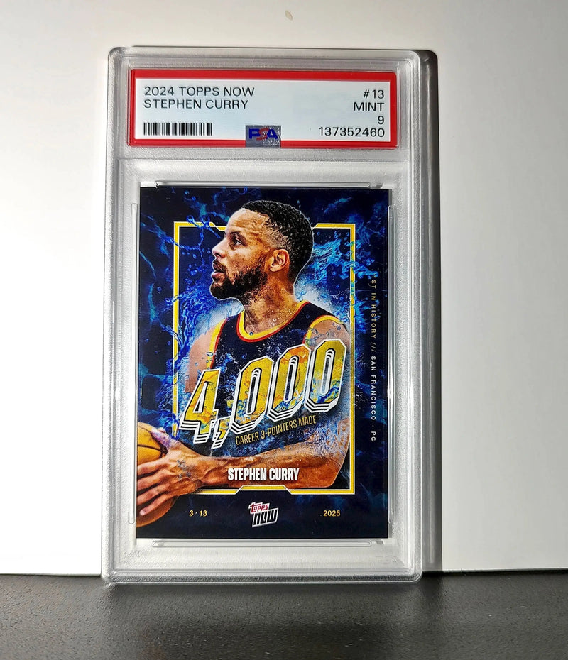 Stephen Curry 2024 Topps Now 4000 Career 3 Pointers #13 PSA 9 Mint