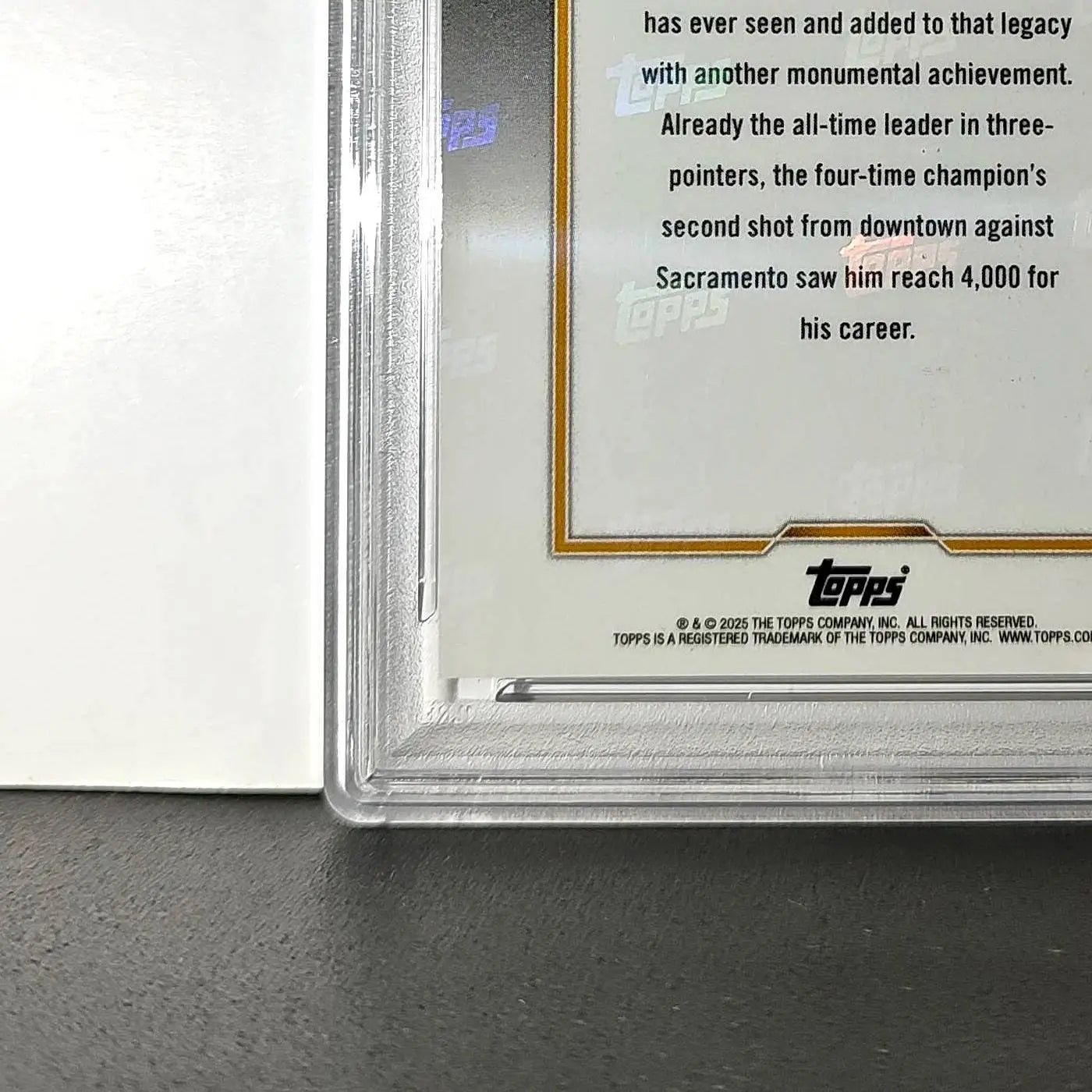 Stephen Curry 2024 Topps Now 4000 Career 3 Pointers #13 PSA 9 Mint