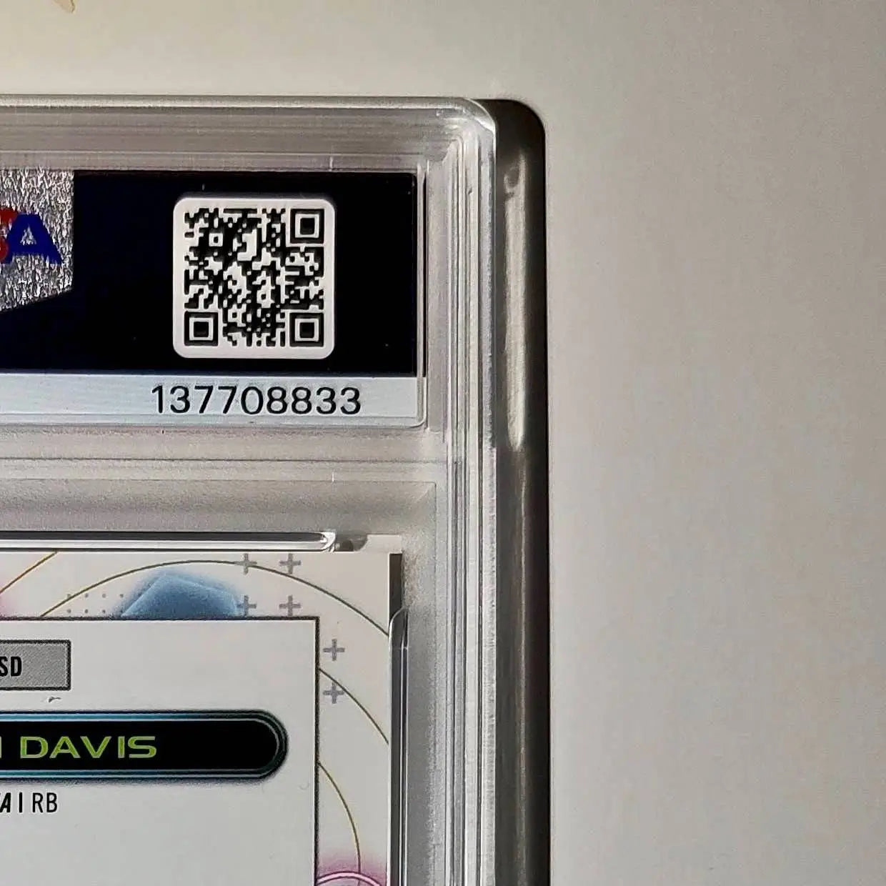 Stephen Davis 2023 Topps Chrome Cosmic #CCA-SD Refractor PSA 10 Auto 10 - Football Card Single