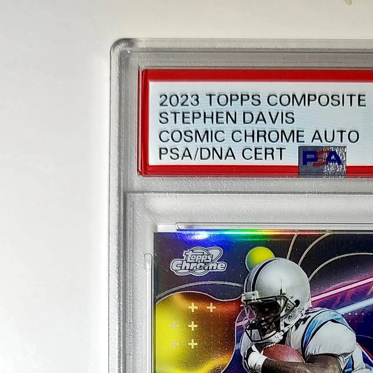 Stephen Davis 2023 Topps Chrome Cosmic #CCA-SD Refractor PSA 10 Auto 10 - Football Card Single