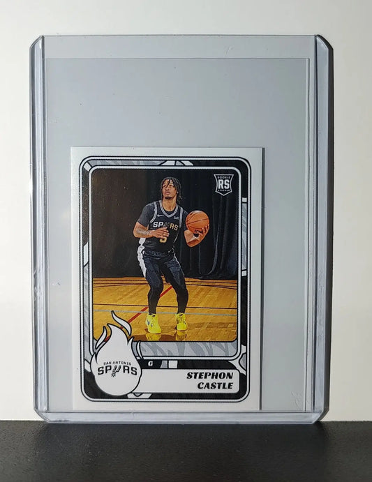 Stephon Castle Rookie 2024-25 Panini NBA #469 Sticker Card San Antonio Spurs - Basketball Card Single