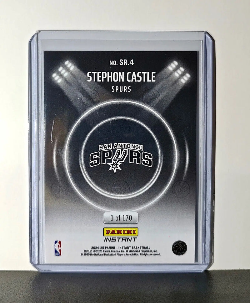 Stephon Castle Rookie 2024-25 Panini Spotlight Rookies NBA #4 Spurs 1 of 170
