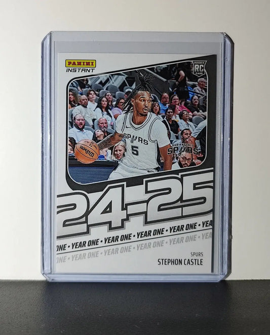Stephon Castle Rookie Card 2024-25 Panini Year One #4 Basketball Spurs 1/613 - Basketball Card Single