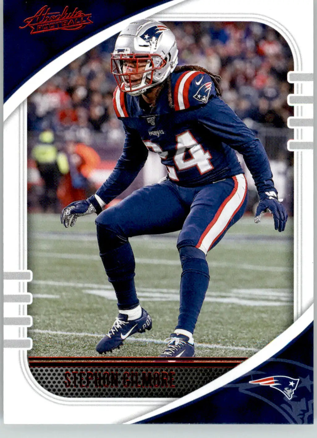 Stephon Gilmore - 2020 Panini Absolute - #70 - Red Football - Football Card Single