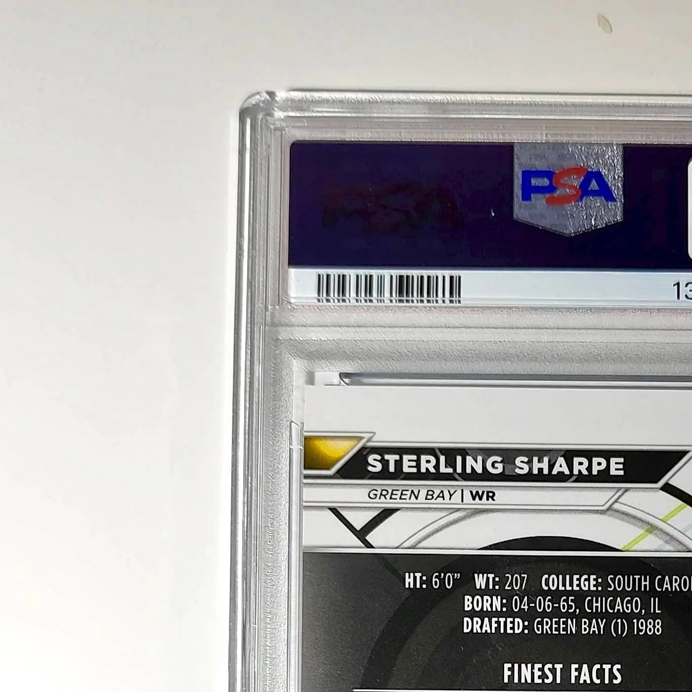 Sterling Sharpe 2023 Topps 64/99 Finest #186 Blue Checkerboard Refractor PSA 6