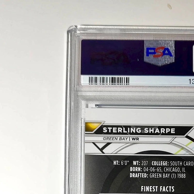 Sterling Sharpe 2023 Topps 64/99 Finest #186 Blue Checkerboard Refractor PSA 6
