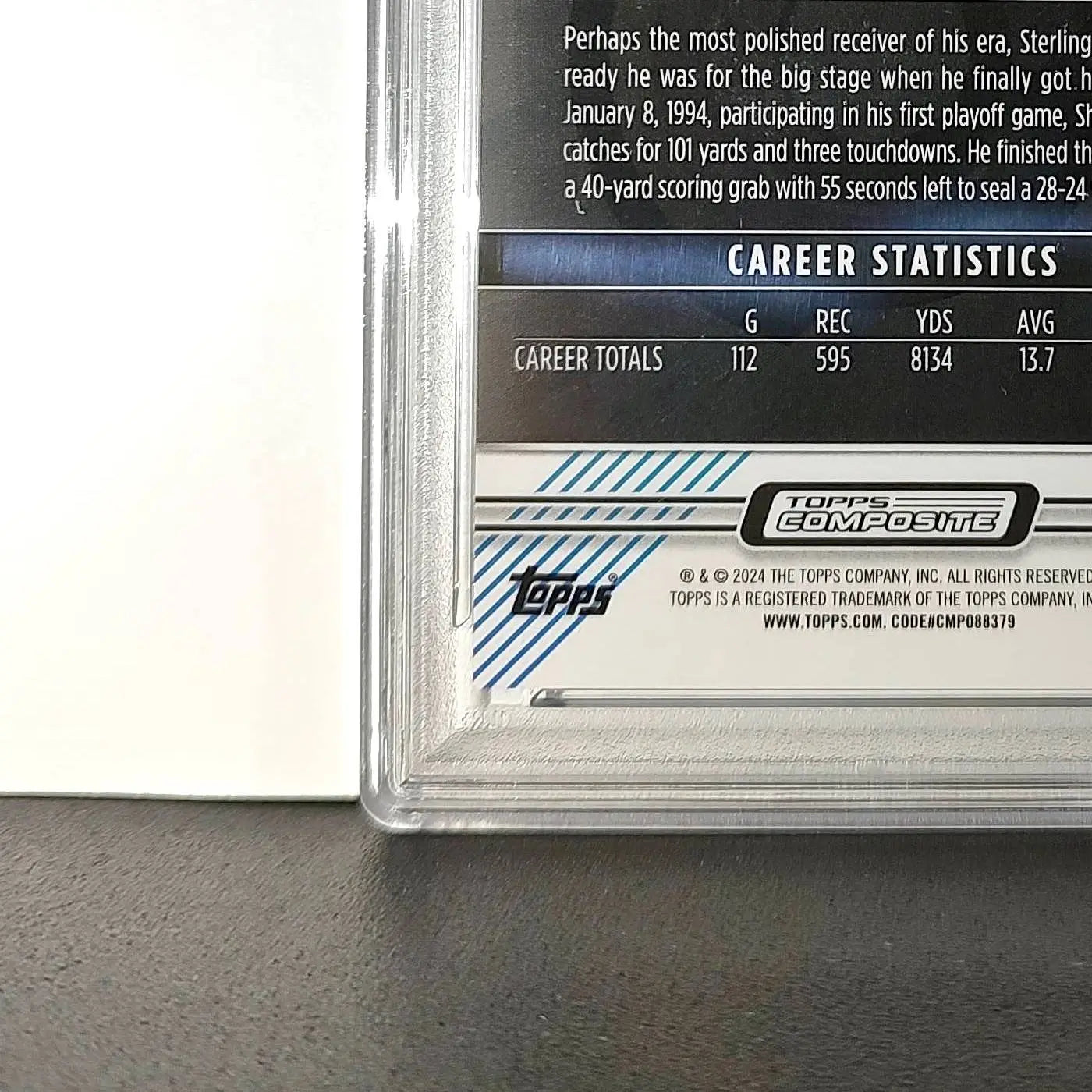 Sterling Sharpe 2023 Topps 64/99 Finest #186 Blue Checkerboard Refractor PSA 6
