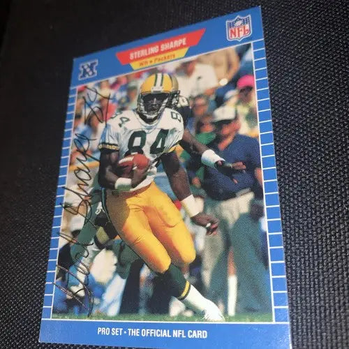 Sterling Sharpe Signed 1989 PACKERS ROOKIE card #550 JSA AUTO RC - Football Card Single
