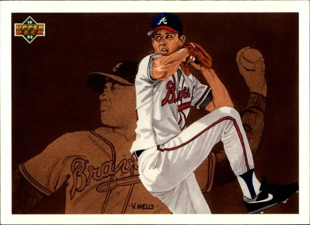 Steve Avery 1992 Upper Deck MLB #41 Playoff Baseball Card Atlanta Braves - Baseball Card Single