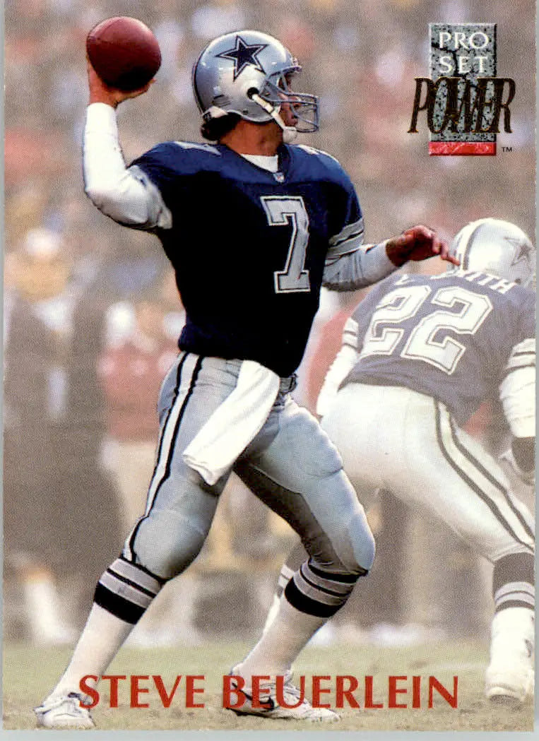 Steve Beuerlein - 1992 Pro Set Power - #202 - Football - Football Card Single