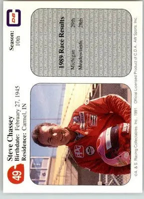 Steve Chassey - 1991 All World - #49 - Racing - Racing Card Single