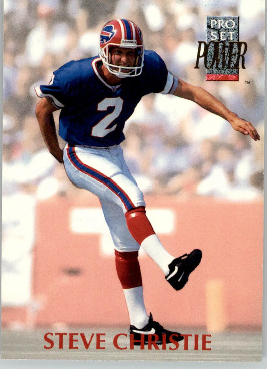 Steve Christie - 1992 Pro Set Power - #102 - Football - Football Card Single