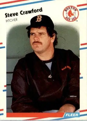 Steve Crawford - 1988 Fleer - #350 - Baseball - Baseball Card Single