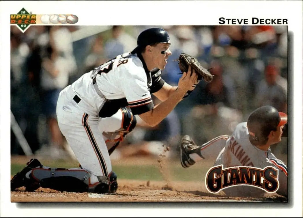 Steve Decker 1992 Upper Deck MLB #173 Baseball Card San Francisco Giants - Baseball Card Single