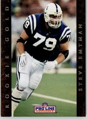 Steve Emtman - 1992 Pro Line Portraits - #11 - Rookie Gold Football - Football Card Single