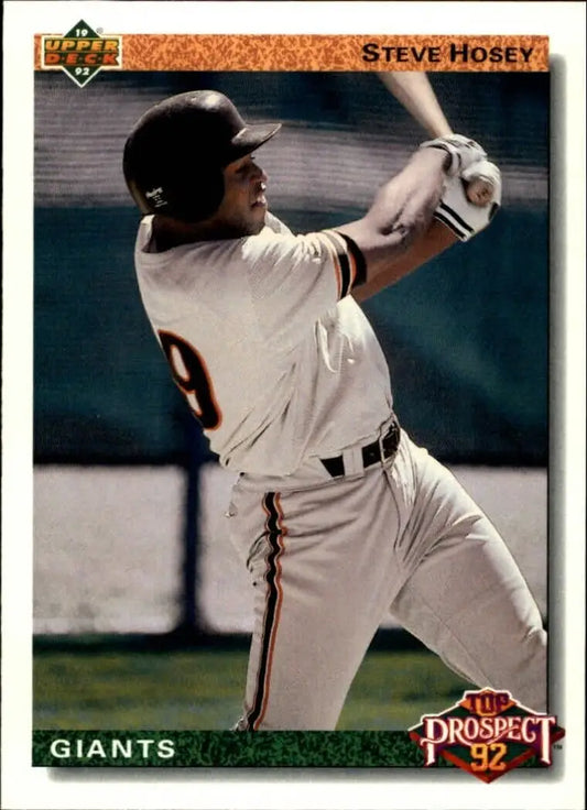 Steve Hosey 1992 Upper Deck MLB #62 Baseball Card San Francisco Giants - Baseball Card Single