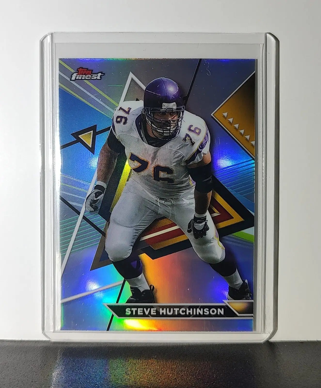 Steve Hutchinson 2023 Topps Finest NFL 212 Refractor Card Minnesota Timberwolves - Football Card Single